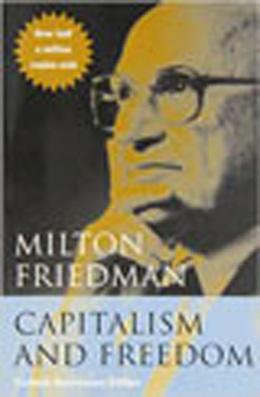Book cover, Capitalism and Freedom by Milton Friedman