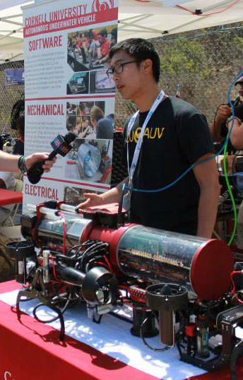 Lee was a member of the CUAUV project team for four years.