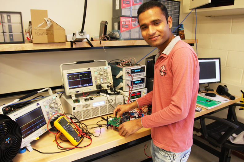 Mausamjeet Khatua in the lab
